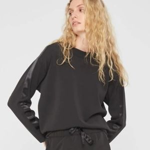 Club Monaco Satin Stripe Sweatshirt